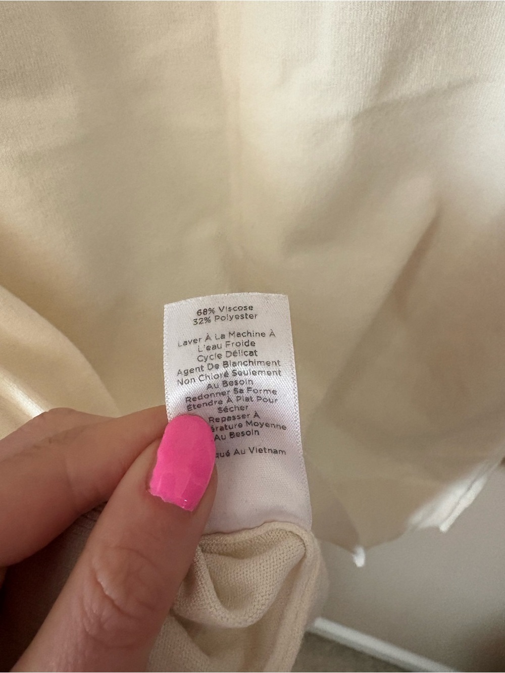 Talbots Cream Ribbed Turtleneck Sleeveless Top with black trim Sz SP - Picture 7 of 8